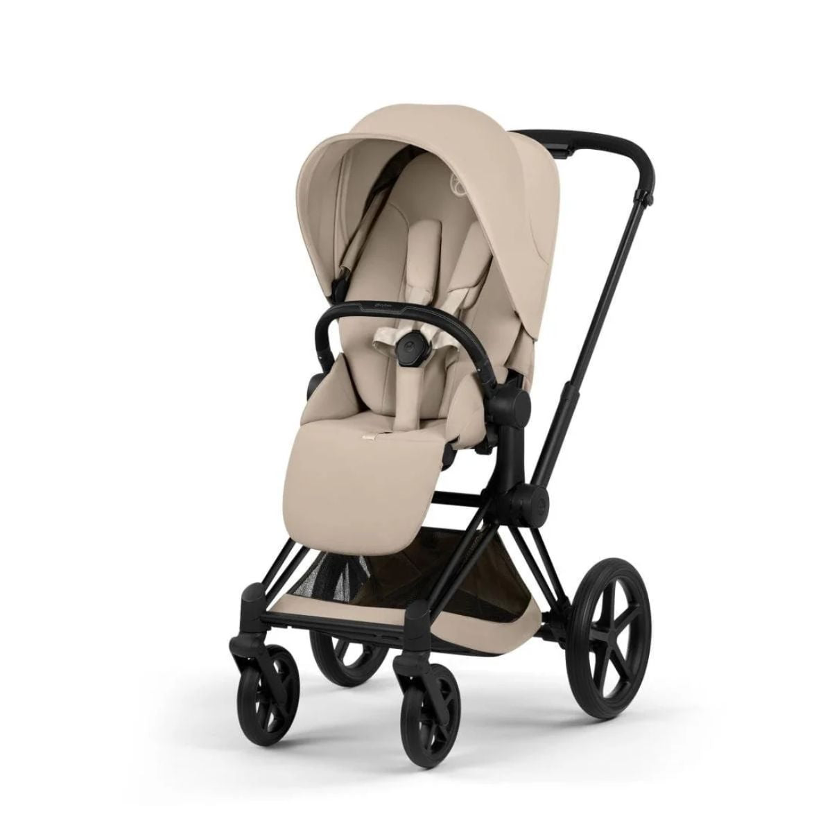 Carrinho De Bebê Cybex Priam 2026 Lux Matte Black / Cozy Beige

 - One-Pull Harness System